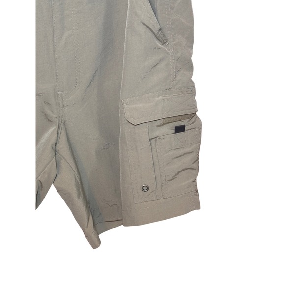World Wide Sportsman Mens Cargo Shorts 34 Olive Green Nylon Utility Gorpcore - Picture 3 of 11